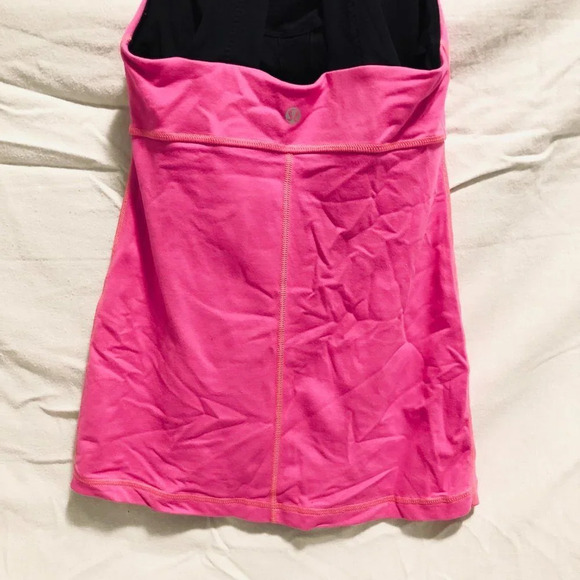 Lululemon Size  4 Tank Top Athleisure Yoga Pink Workout Top - Picture 15 of 16